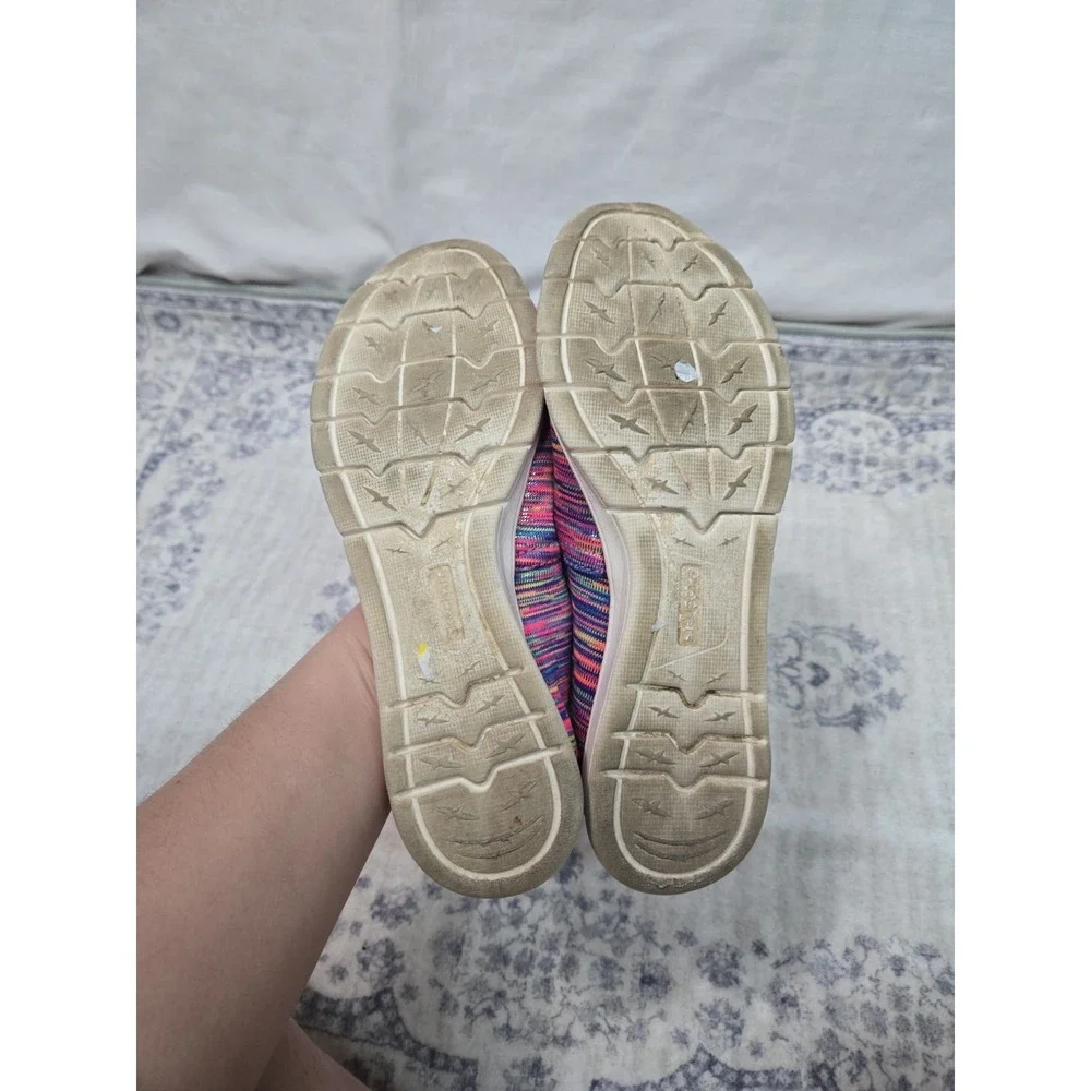 Skechers Pureflex Girls Slip-On Sneakers Pink Multicolor Kids Size 6 85646L